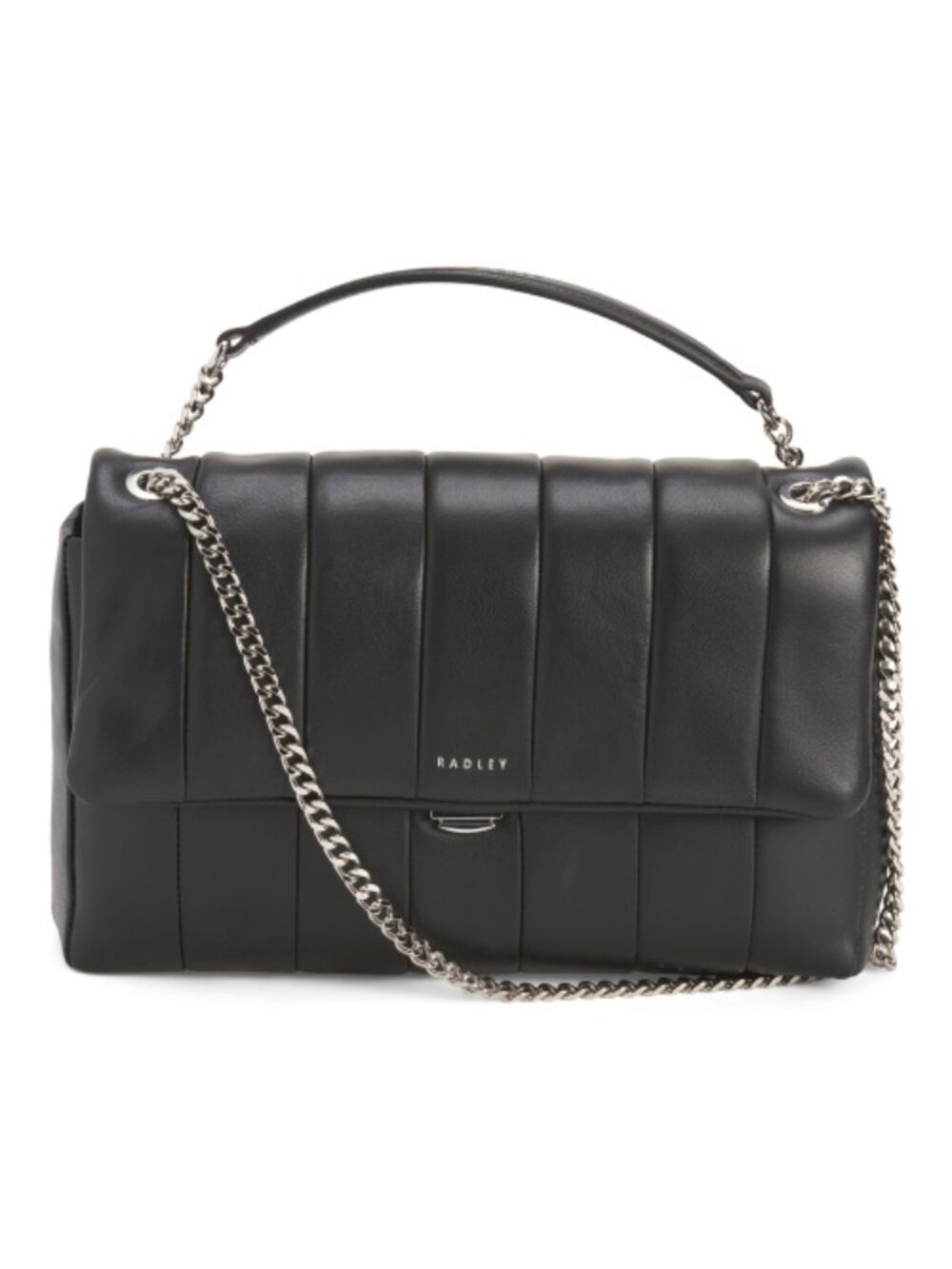 RADLEY LONDON Leather Burton Way Quilt Small Flapover Crossbody